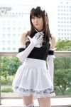  apron cosplay elbow_gloves garters maid maid_uniform photo 