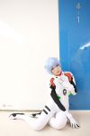  ayanami_rei blue_hair cosplay namada neon_genesis_evangelion photo plugsuit red_eyes 