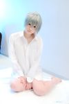  akira bottomless cosplay dress_shirt photo silver_hair togainu_no_chi touta_miya 