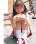  cheerleader cosplay football loose_socks nakagawa_shoko photo twintails upskirt 