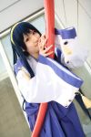  blue_hair cosplay hairband himemiya_chikane kannazuki_no_miko miko photo robes saya 