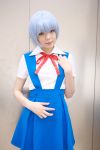  ayanami_rei blue_hair cosplay namada neon_genesis_evangelion photo school_uniform 