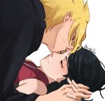  benteja black_eyes black_hair blonde_hair blue_eyes blue_hair boruto:_naruto_next_generations boruto:_naruto_the_movie glasses naruto naruto_(series) uchiha_sarada uzumaki_boruto whisker_markings whiskers 