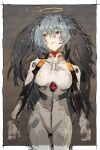  :&lt; ass_visible_through_thighs ayanami_rei blue_hair covered_nipples halo highres hiranko long_hair looking_to_the_side neon_genesis_evangelion pale_skin plugsuit red_eyes thigh_gap 