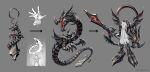  1boy armor arrow_(symbol) chuunibyou dragon faceless faceless_male keyring nurikabe_(mictlan-tecuhtli) original simple_background sword transformation weapon 