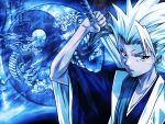  bleach blue dragon hitsugaya_toushirou sword tiger 