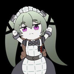 1girl corin_wickes long_hair maid twintails vintage_(song) zenless_zone_zero