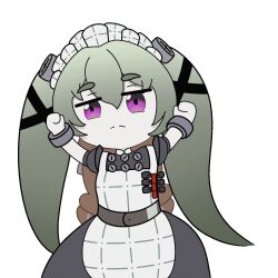  1girl corin_wickes long_hair maid twintails vintage_(song) zenless_zone_zero 