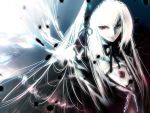  flower headband highres kei_(artist) red_eyes rose rozen_maiden suigintou wallpaper white_hair 