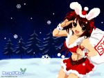   bunnygirl christmas snow suzumiya_haruhi suzumiya_haruhi_no_yuuutsu winter  