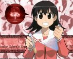  azumanga_daioh bonklers brown_eyes explosion kagura mihama_chiyo mizuhara_koyomi mushroom_cloud science takino_tomo wallpaper 