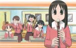  azumanga_daioh cymbals guitar instrument kasuga_ayumu mihama_chiyo mizuhara_koyomi recorder sakaki seifuku takino_tomo 