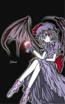  cup cupping_glass devil_wings red_eyes remilia_scarlet touhou wine_glass wineglass wings 