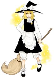  ameri blonde_hair bloomers broom kirisame_marisa mary_janes touhou witch_hat 