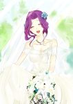  bridal_veil bride closed_eyes code_geass cornelia_li_britannia dress flower purple_hair veil wedding_dress 