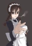  cigarette maid nagase_haruhito original smoking 