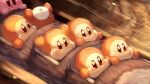  6+others absurdres arms_up blush commentary_request highres kirby kirby_(series) log_flume motion_blur multiple_others no_humans one-eyed roller_coaster shiburingaru splash_mountain waddle_dee waddle_doo 