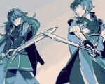  1boy 1girl blue_hair fire_emblem fire_emblem_awakening lucina lucina_(fire_emblem) marth marth_(fire_emblem) 