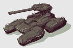  artist_name english_commentary from_above grey_background ground_vehicle halo_(game) military military_vehicle motor_vehicle no_humans redesign ruben_menzel science_fiction scorpion_(halo) shadow solo tank tank_focus tank_turret vehicle_focus 