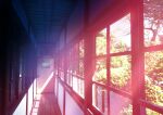  architecture branch bush ceiling commentary_request door east_asian_architecture evening forest hallway hati_98 highres interior light_rays nature no_humans original scenery school sunbeam sunlight sunset tree vanishing_point vegetation window wooden_floor 