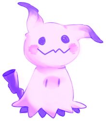  commentary english_commentary full_body gen_7_pokemon mimikyu no_humans outline pokemon pokemon_(creature) saturday_(hokawazu) solid_oval_eyes solo standing transparent_background violet_eyes 