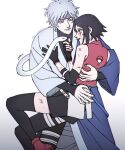  1boy 1girl black_hair boruto:_naruto_next_generations mitsuki_(naruto) uchiha_sarada 