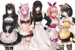  5girls alternate_costume animal_ears apron bikini bikini_skirt black_bikini black_dress black_eyes black_gloves black_hair black_legwear black_skirt blonde_hair blue_eyes braid breasts cat_ears cat_tail dano detached_collar dress enmaided eyepatch frilled_apron frills girls_frontline gloves green_hair hair_ornament hairclip heart heart_hair_ornament heterochromia large_breasts leg_garter long_braid long_hair long_sleeves low_twintails m16a1_(girls_frontline) m4_sopmod_ii_(girls_frontline) m4a1_(girls_frontline) maid maid_apron maid_bikini maid_headdress medium_breasts midriff miniskirt multicolored_hair multiple_girls one_eye_closed one_side_up over-kneehighs pantyhose pink_hair pleated_skirt purple_hair red_dress red_eyes redhead ro635_(girls_frontline) short_dress single_braid skirt small_breasts st_ar-15_(girls_frontline) streaked_hair swimsuit tail thigh-highs twintails waist_apron white_apron white_gloves white_hair white_legwear wrist_cuffs yellow_apron yellow_eyes 