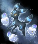  alternate_color artist_name black_eyes closed_mouth colored_sclera commentary_request english_text fire gen_2_pokemon gen_5_pokemon highres litwick looking_at_viewer looking_back no_humans paws pokemon pokemon_(creature) purple_fire sasabunecafe shiny_pokemon smile toes umbreon yellow_eyes yellow_sclera 