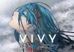 1girl android blue_eyes blue_hair cable damaged injury lips official_art vivy vivy:_fluorite_eye&#039;s_song 