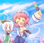  hitodama konpaku_youmu konpaku_youmu_(ghost) lowres myon oimo saigyouji_yuyuko touhou 