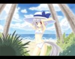  bikini hat inubashiri_momiji swimsuit tail touhou wolf_ears 
