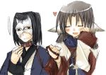  &lt;3 blush dog_ears eruruw hair_ornament hair_ring hakuoro heart japanese_clothes suzushiro_kurumi utawareru_mono utawarerumono 