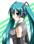  breasts hatsune_miku kobanzame long_hair solo twintails vocaloid 
