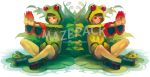  bad_id frog frog_costume frog_suit frogs kima original plant plants red_eyes sitting water 