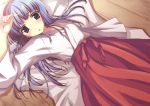  higurashi_no_naku_koro_ni japanese_clothes lying miko tomose_shunsaku 