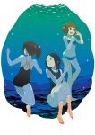  bikini multiple_girls rakuraku swimsuit underwater 