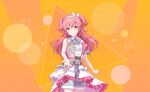 blush dress long_hair momoi_airi pink_eyes pink_hair project_sekai smile 