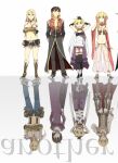  4boys 4girls :d armor assassin_(ragnarok_online) bandages bangs belt bikini black_coat black_footwear black_gloves black_legwear black_pants blonde_hair blue_pants blue_shorts boots brown_belt brown_cape brown_footwear brown_hair brown_vest cape closed_mouth coat commentary_request crop_top cross cross_necklace detached_sleeves double_bun dress elbow_gloves fingerless_gloves full_body fur-trimmed_pants fur-trimmed_shorts fur_trim gauntlets gem genderswap genderswap_(ftm) genderswap_(mtf) gloves gypsy_(ragnarok_online) hair_between_eyes jewelry leotard long_hair long_sleeves looking_at_viewer midriff minstrel_(ragnarok_online) multiple_boys multiple_girls navel necklace negi_mugiya o-ring o-ring_top open_clothes open_coat open_mouth open_shirt pantaloons pants pauldrons ponytail pouch priest_(ragnarok_online) purple_dress purple_leotard purple_shirt ragnarok_online red_cape red_coat red_sleeves reflection sandals scarf see-through shirt shoes short_hair short_shorts shorts shoulder_armor sleeveless sleeveless_shirt smile strapless strapless_bikini suspenders swimsuit thigh-highs torn_clothes torn_shirt two-sided_cape two-sided_fabric two-tone_coat vest waist_cape white_background white_scarf white_shirt whitesmith_(ragnarok_online) yellow_bikini 