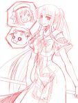  aria_(manga) blush_stickers ichimedoo mizunashi_akari monochrome o_o red sketch 