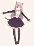  bad_id boots cat_ears dress highres long_hair nyaou pantyhose tail 