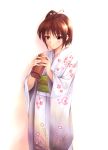  brown_hair japanese_clothes kimono original yukata yuki_usagi_(mofurafu) 