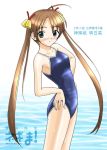  heterochromia mahou_sensei_negima mahou_sensei_negima! masakichi_(crossroad) one-piece_swimsuit school_swimsuit swimsuit water 