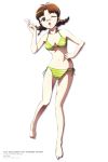  bikini glasses highres idolmaster idolmaster_xenoglossia side-tie_bikini striped swimsuit takeuchi_hiroshi 