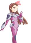  bodysuit gundam gundam_00 idolmaster kugimiya_rie minase_iori nena_trinity parody seiyuu_connection seiyuu_joke yumayuma 