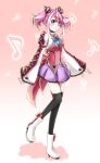  1girl alternate_costume full_body hiiragi_yuzu japanese_clothes kimono multicolored_hair pink_hair risacan6627 short_twintails yuu-gi-ou yuu-gi-ou_arc-v 