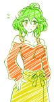  ahoge alternate_costume green_eyes multicolored_hair orange_hair rin_(yuu-gi-ou_arc-v) sunset7sea yuu-gi-ou yuu-gi-ou_arc-v 