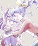  1girl blue_hair couple high_ponytail multicolored_hair ponytail risacan6627 serena_(yuu-gi-ou_arc-v) yellow_bow yuu-gi-ou yuu-gi-ou_arc-v yuuri_(yuu-gi-ou_arc-v) 