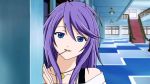  blue_eyes cap long_hair purple_hair rosario+vampire shirayuki_mizore 