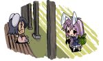  baku_taso bunny_ears chibi inaba_tewi itigekimaru rabbit_ears reisen_udongein_inaba touhou 