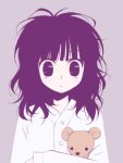  messy_hair oekaki pajamas stuffed_animal stuffed_toy teddy_bear 